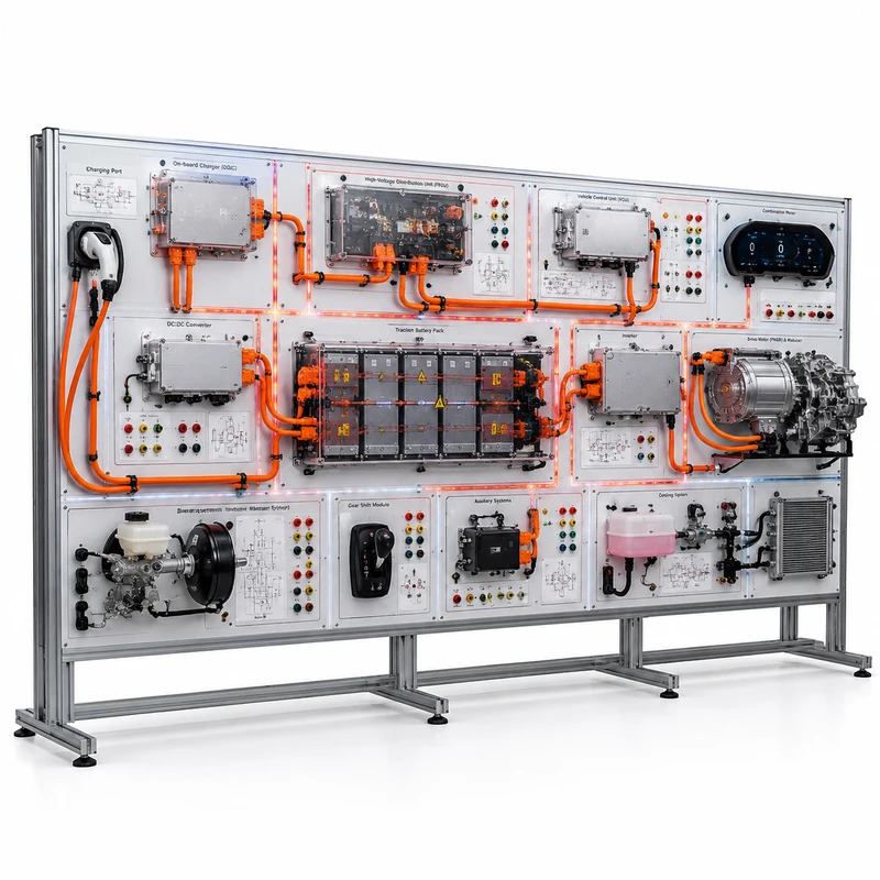 Complete EV High-Voltage System Wall Trainer