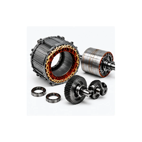 EV drive motor stator, rotor and internal motor components