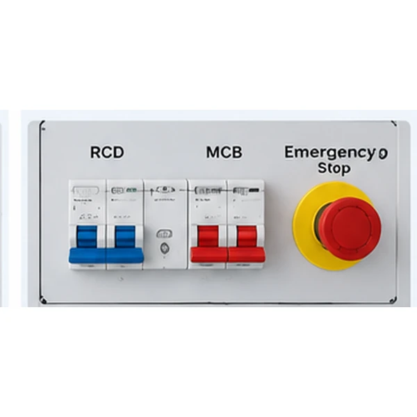 Safety protection and electrical metering components for EV charger testing