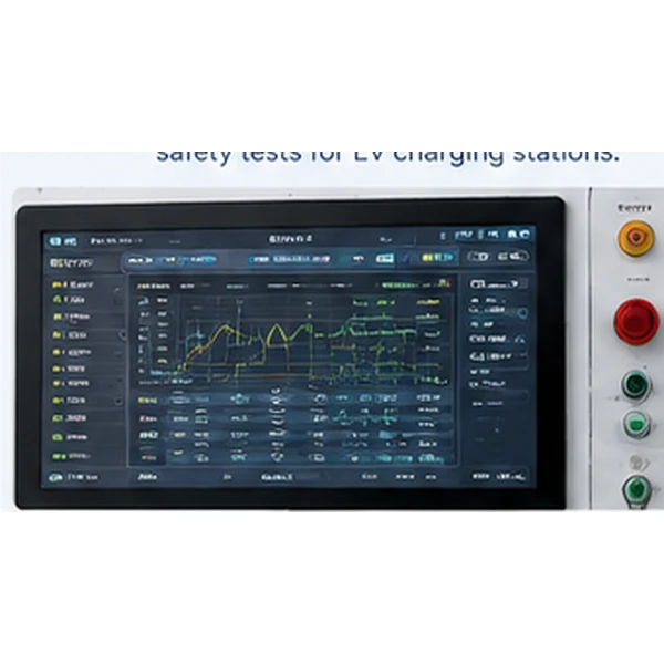 Touchscreen controller and assessment interface for EV charging station testing