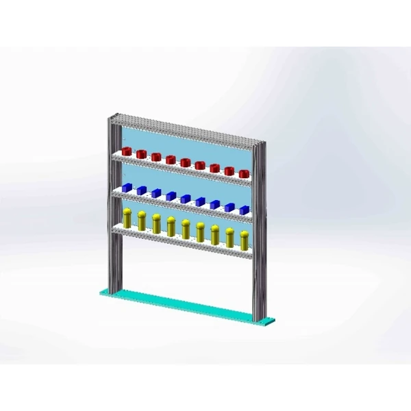 Industrial automation workpiece storage rack training module