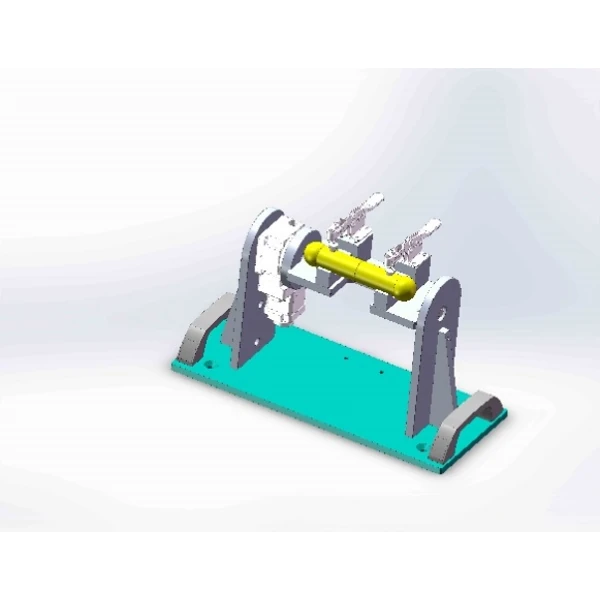 Industrial robot welding positioner training module