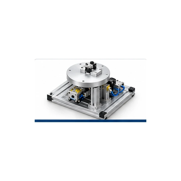 Pneumatic rotary positioning table training module